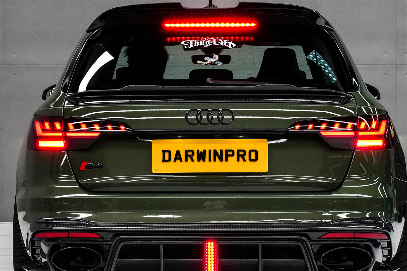 Alerón de maletero de fibra de carbono estilo DarwinPRO para Audi S4 Avant B9 B9.5 BKSS 2017-2025