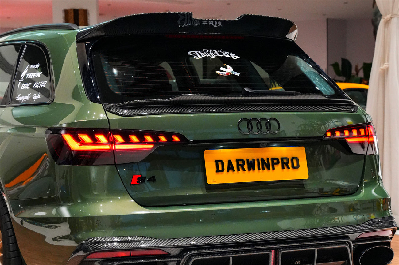 DarwinPRO 2017-2025 Audi S4 Avant  B9 B9.5 BKSS Style Carbon Fiber Roof Spoiler