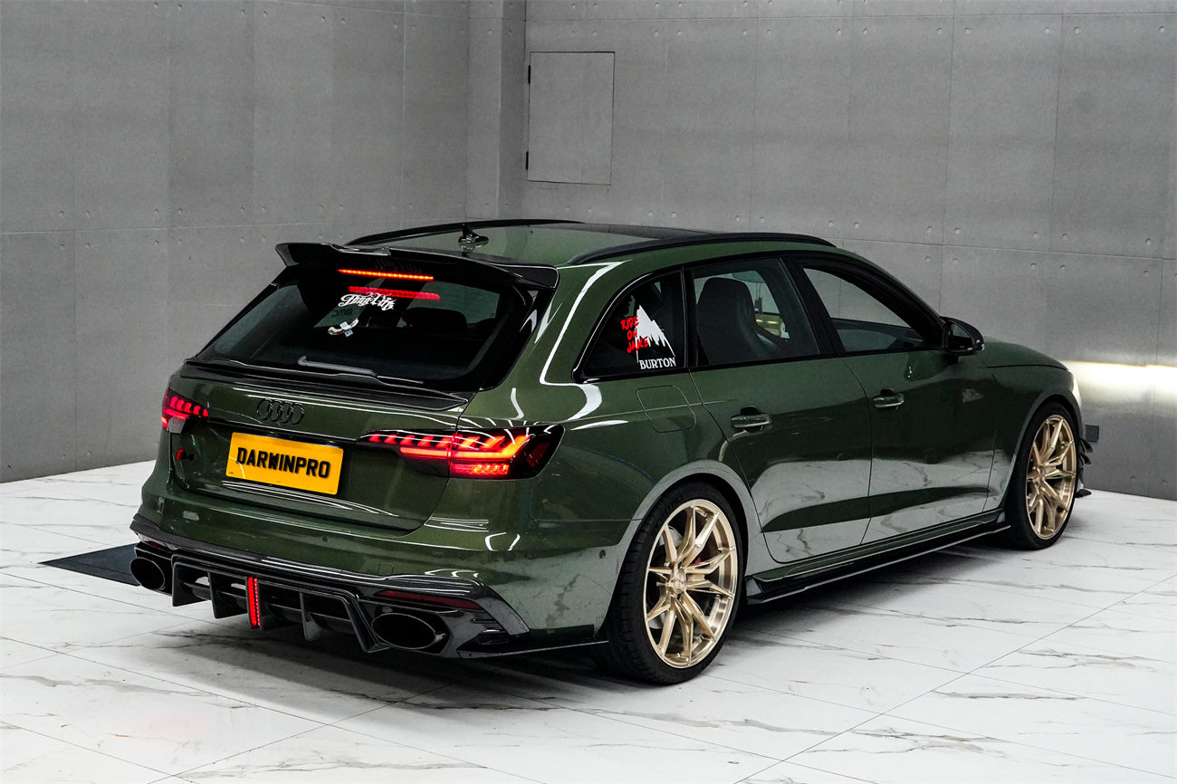 Alerón de maletero de fibra de carbono estilo DarwinPRO para Audi S4 Avant B9 B9.5 BKSS 2017-2025