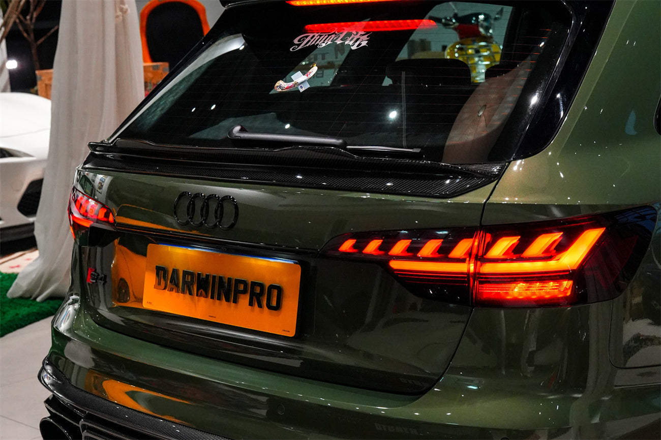Alerón de maletero de fibra de carbono estilo DarwinPRO para Audi S4 Avant B9 B9.5 BKSS 2017-2025