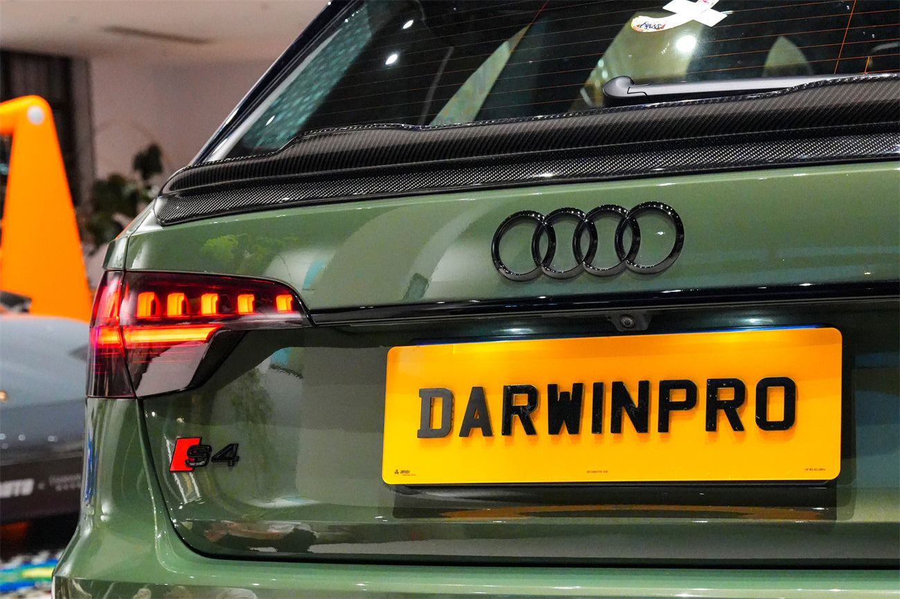 Alerón de maletero de fibra de carbono estilo DarwinPRO para Audi S4 Avant B9 B9.5 BKSS 2017-2025