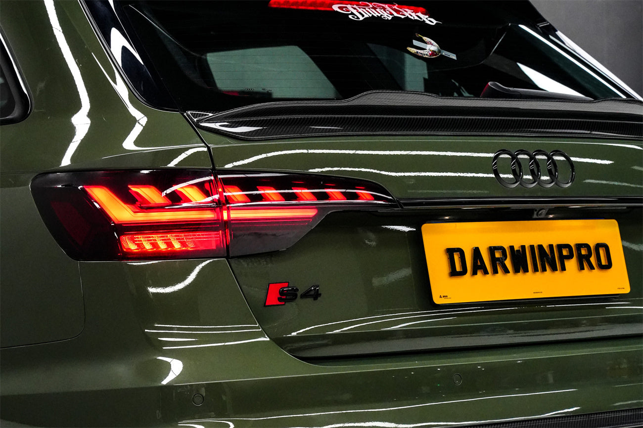 Alerón de maletero de fibra de carbono estilo DarwinPRO para Audi S4 Avant B9 B9.5 BKSS 2017-2025