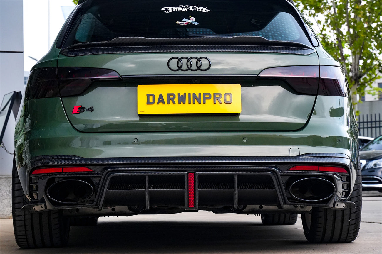 Alerón de maletero de fibra de carbono estilo DarwinPRO para Audi S4 Avant B9 B9.5 BKSS 2017-2025