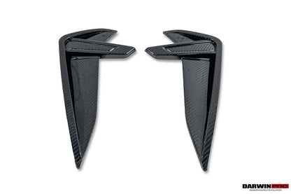 DarwinPRO 2019-2025 BMW M8 F91 F92 F93 AD Style Autoclave Carbon Fiber Front Fender Vent Trims