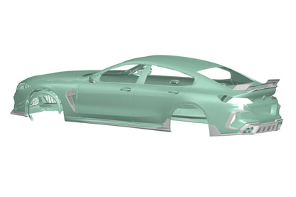 Faldones laterales de fibra de carbono autoclave DarwinPRO para BMW M8 F93 Serie 8 G16 AD (2019-2025)