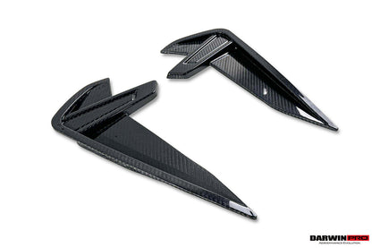 DarwinPRO 2019-2025 BMW M8 F91 F92 F93 AD Style Autoclave Carbon Fiber Front Fender Vent Trims