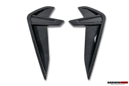 DarwinPRO 2019-2025 BMW M8 F91 F92 F93 AD Style Autoclave Carbon Fiber Front Fender Vent Trims
