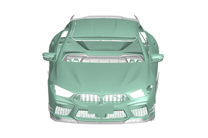 Parachoques delantero de fibra de carbono autoclave DarwinPRO 2019-2025 BMW M8 F91 F92 F93 AD Style
