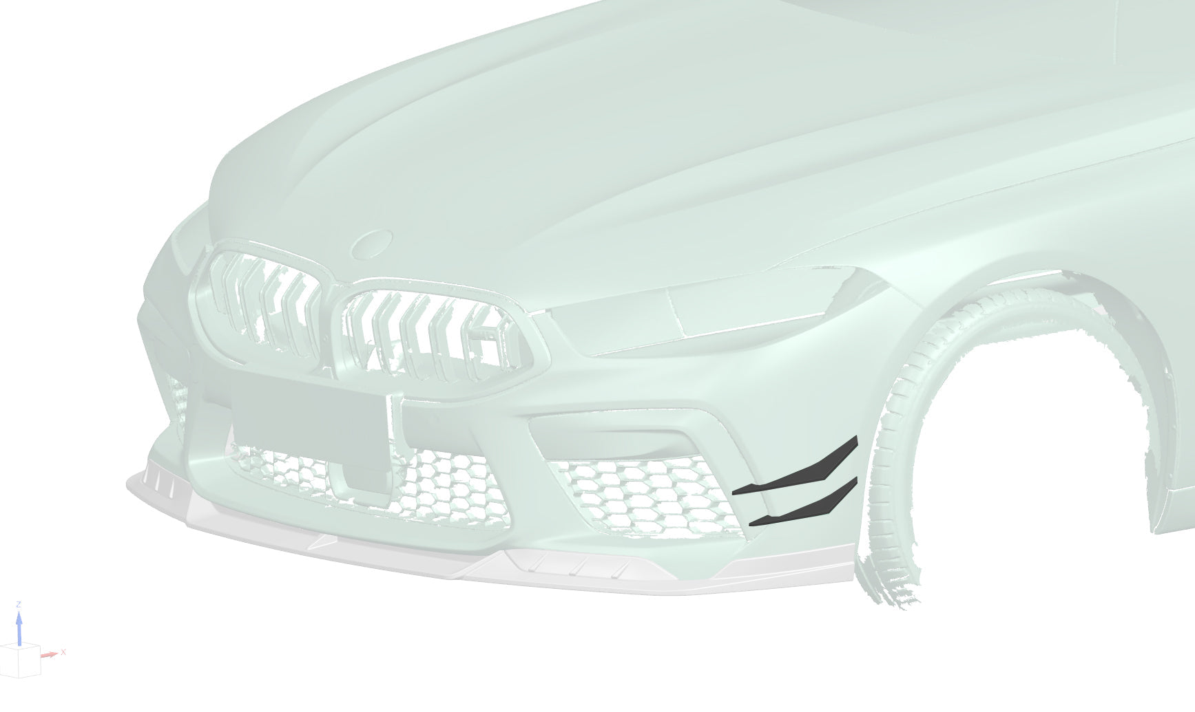 Parachoques delantero de fibra de carbono autoclave DarwinPRO 2019-2025 BMW M8 F91 F92 F93 AD Style