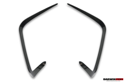 DarwinPRO 2019-2025 BMW M8 F93 AD Style Autoclave Carbon Fiber Rear Bumper Side Vent Trims