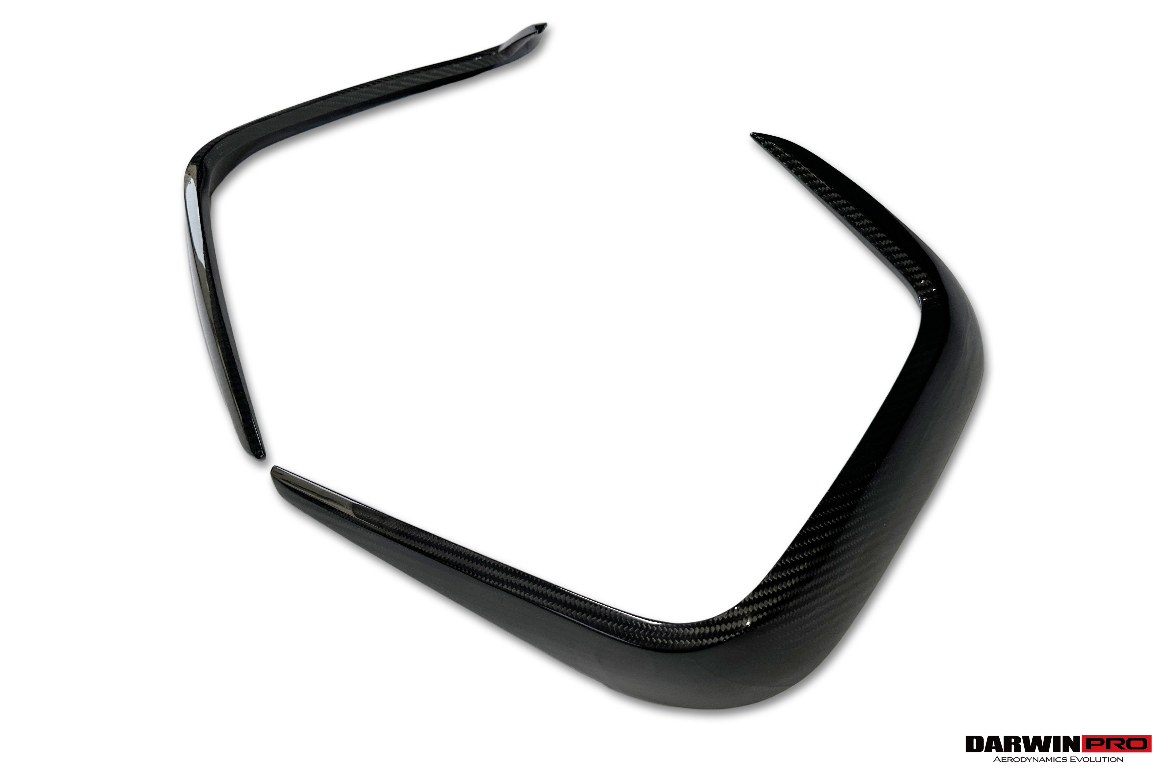 DarwinPRO 2019-2025 BMW M8 F93 AD Style Autoclave Carbon Fiber Rear Bumper Side Vent Trims
