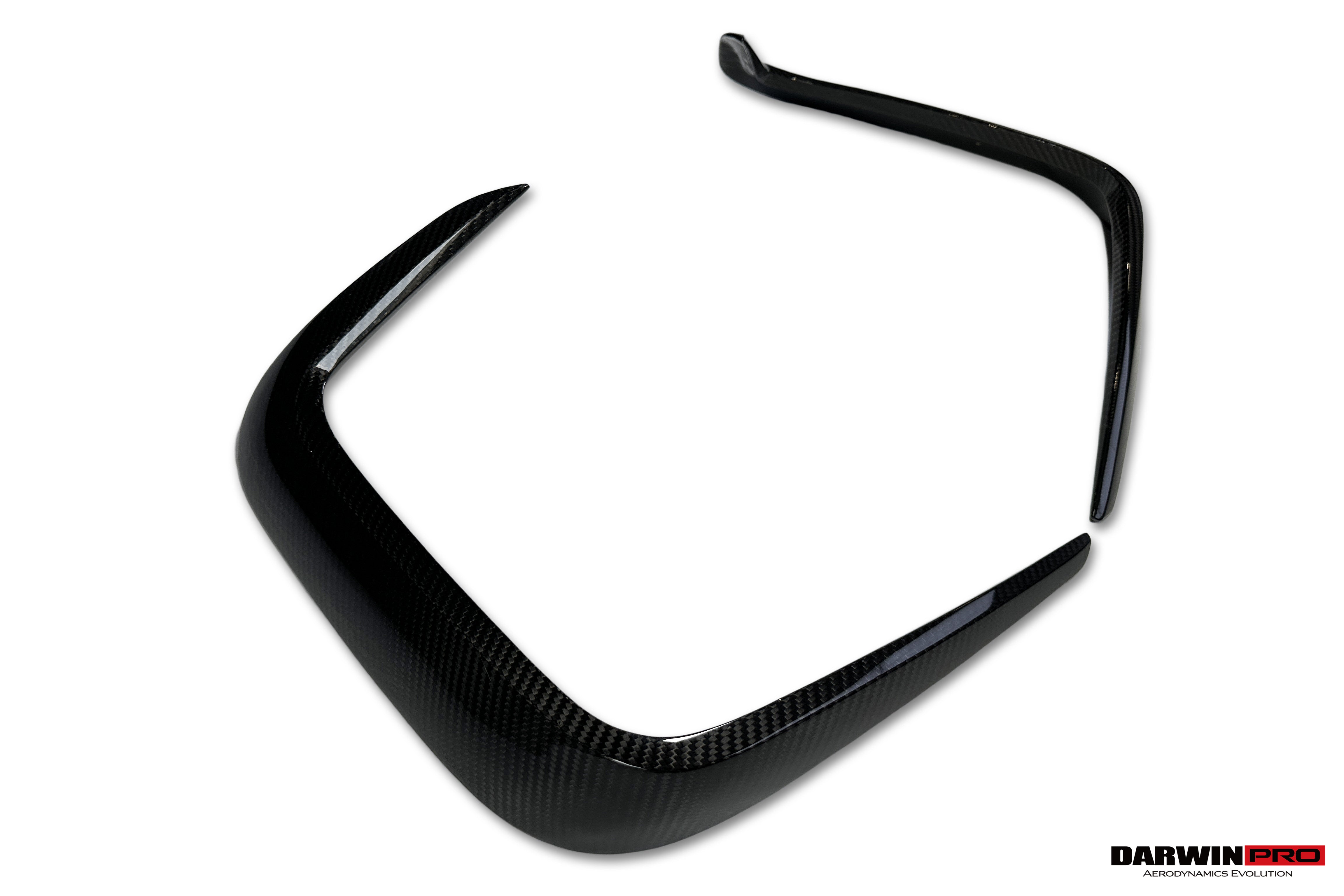 DarwinPRO 2019-2025 BMW M8 F93 AD Style Autoclave Carbon Fiber Rear Bumper Side Vent Trims