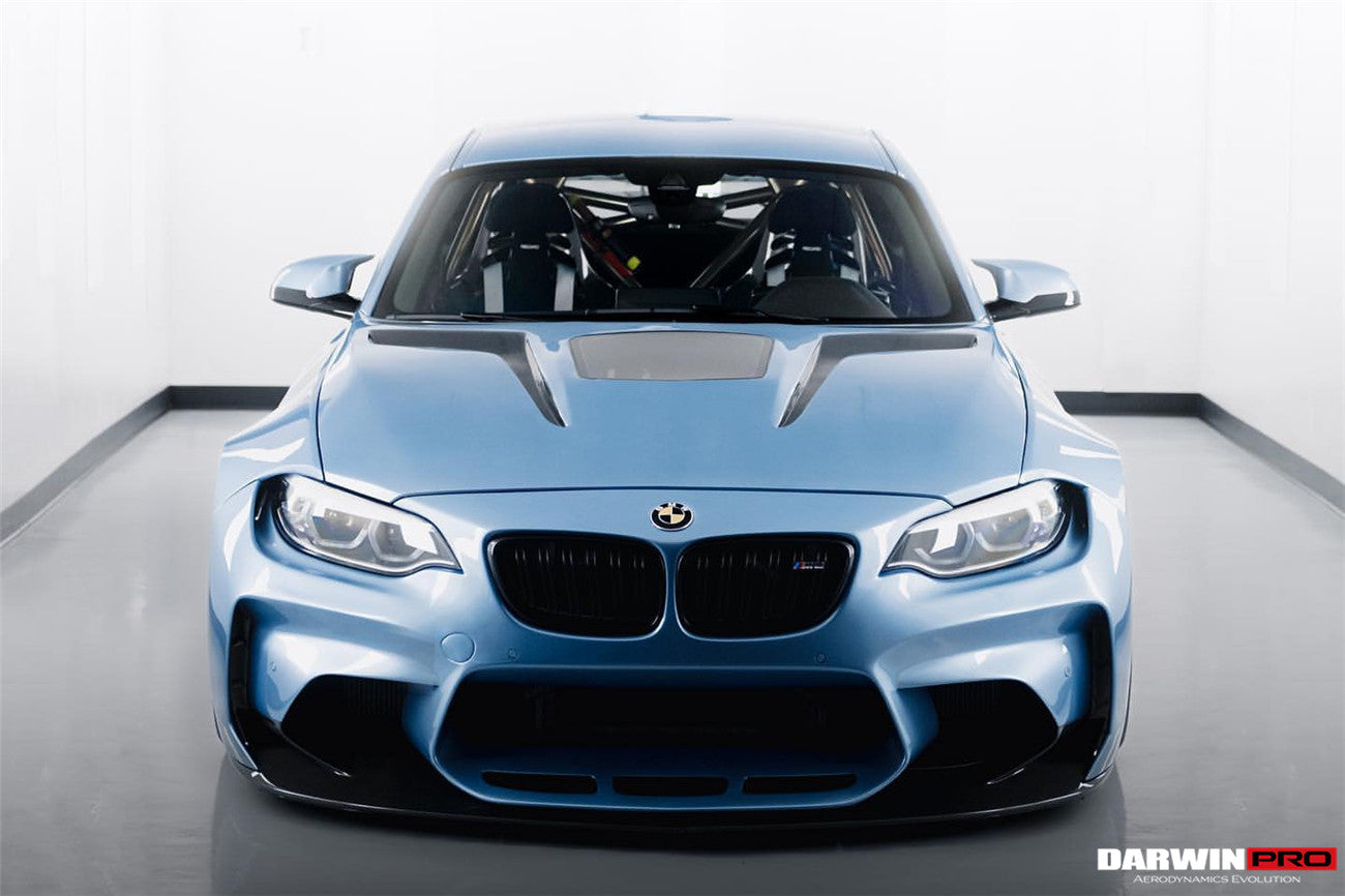 DarwinPRO 2016-2020 BMW M2 F87 VR Style Kit de carrocería completa de fibra de carbono parcial y ancha