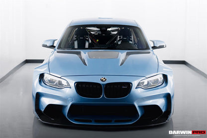 DarwinPRO 2016-2020 BMW M2 F87 VR Style Kit de carrocería completa de fibra de carbono parcial y ancha