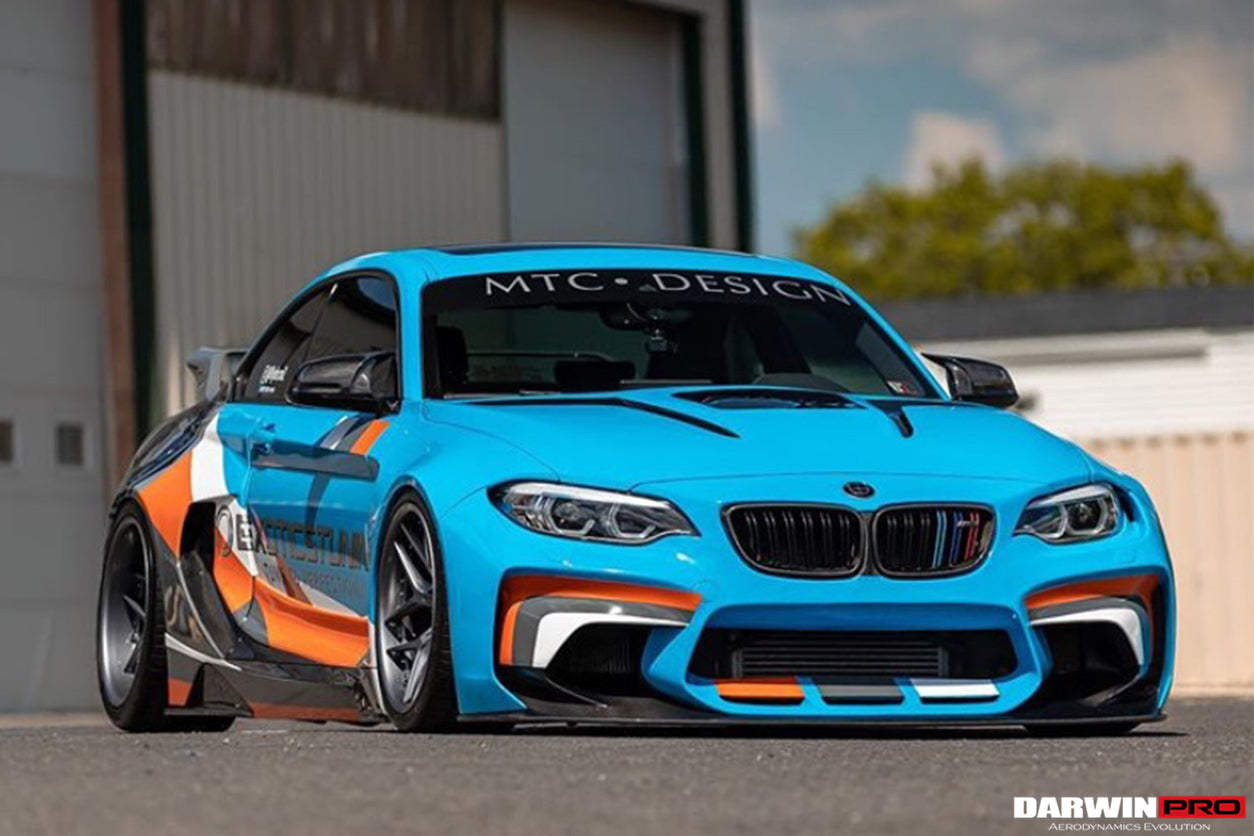DarwinPRO 2014-2019 BMW 2 Series F22 VR Style Partial Carbon Fiber Wide Body Full Body Kit