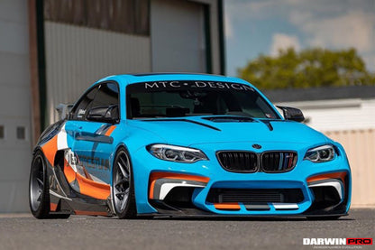 DarwinPRO 2014-2019 BMW 2 Series F22 VR Style Partial Carbon Fiber Wide Body Full Body Kit