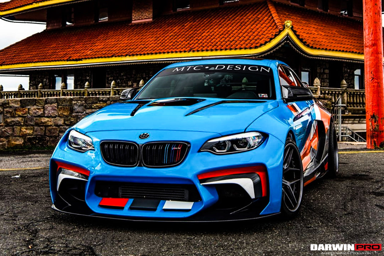 DarwinPRO 2014-2019 BMW 2 Series F22 VR Style Partial Carbon Fiber Wide Body Full Body Kit