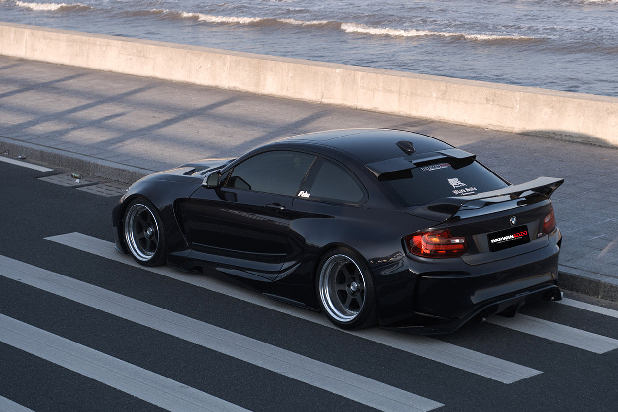 DarwinPRO 2016-2020 BMW M2 F87 VR Style Kit de carrocería completa de fibra de carbono parcial y ancha