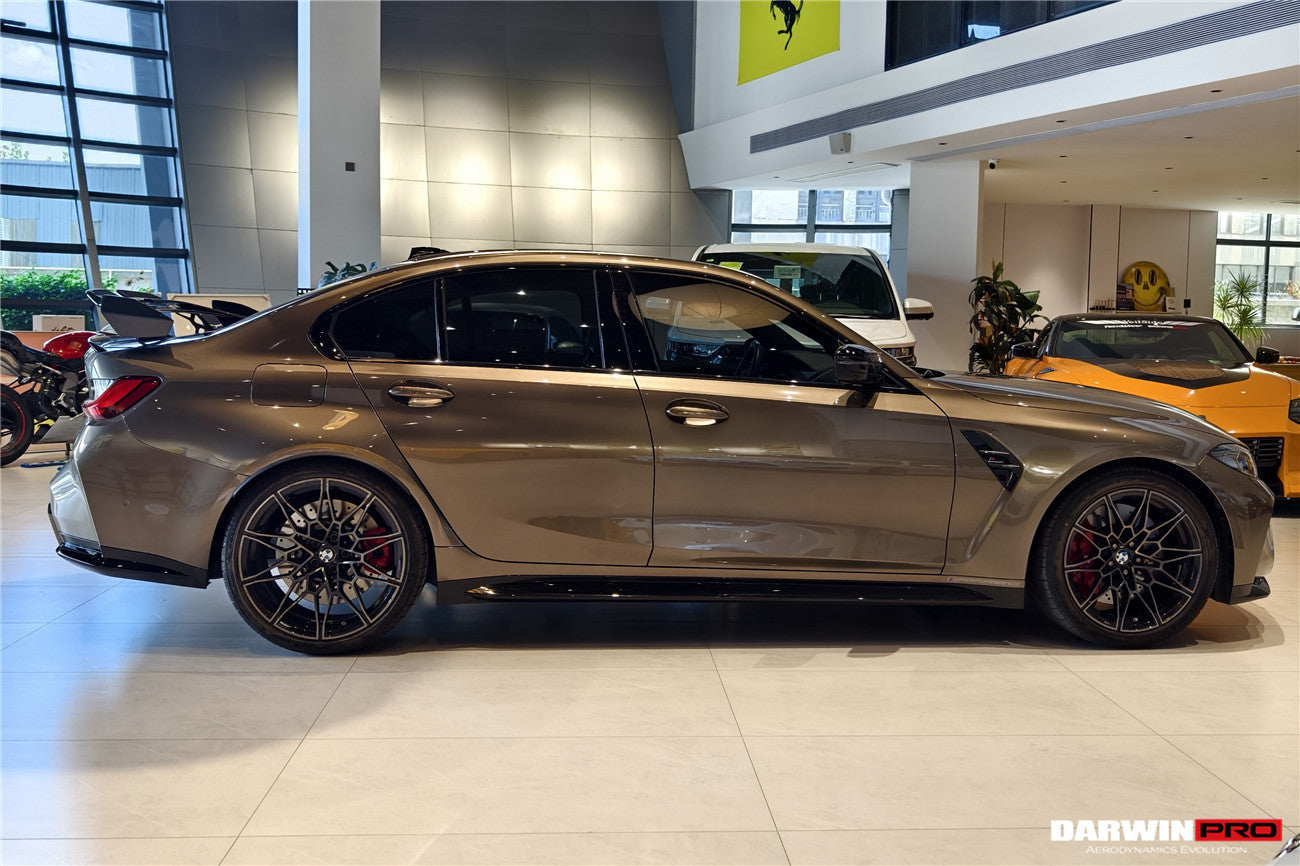 Alerón trasero de fibra de carbono DarwinPRO 2021-UP BMW M3 G80 Serie 3 G20 M4 G82 Serie 4 G22 estilo BKSSII con patas de alerón de aleación de aluminio