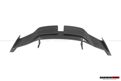 Alerón trasero de fibra de carbono DarwinPRO 2021-UP BMW M3 G80 Serie 3 G20 M4 G82 Serie 4 G22 estilo BKSSII con patas de alerón de aleación de aluminio