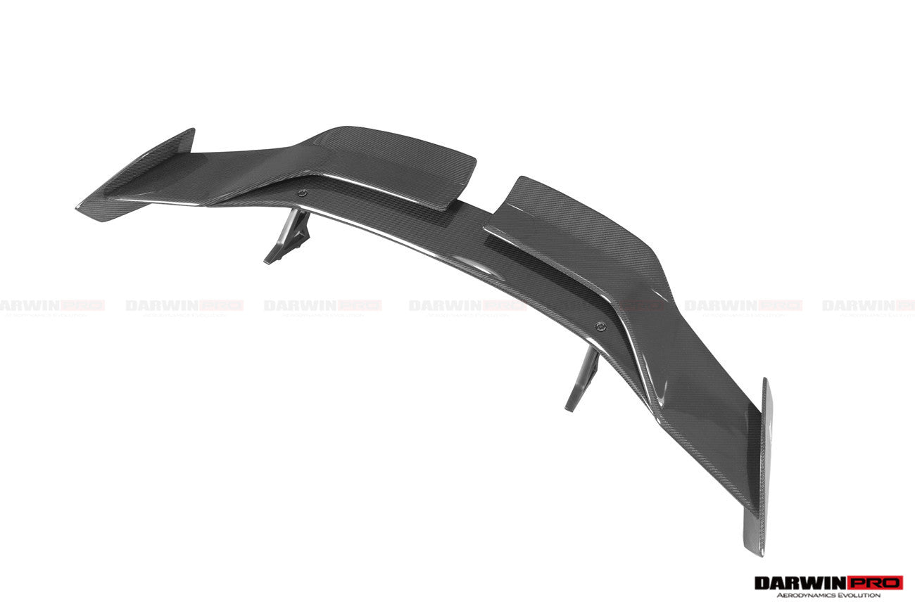 Alerón trasero de fibra de carbono DarwinPRO 2021-UP BMW M3 G80 Serie 3 G20 M4 G82 Serie 4 G22 estilo BKSSII con patas de alerón de aleación de aluminio