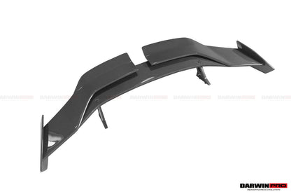 Alerón trasero de fibra de carbono DarwinPRO 2021-UP BMW M3 G80 Serie 3 G20 M4 G82 Serie 4 G22 estilo BKSSII con patas de alerón de aleación de aluminio