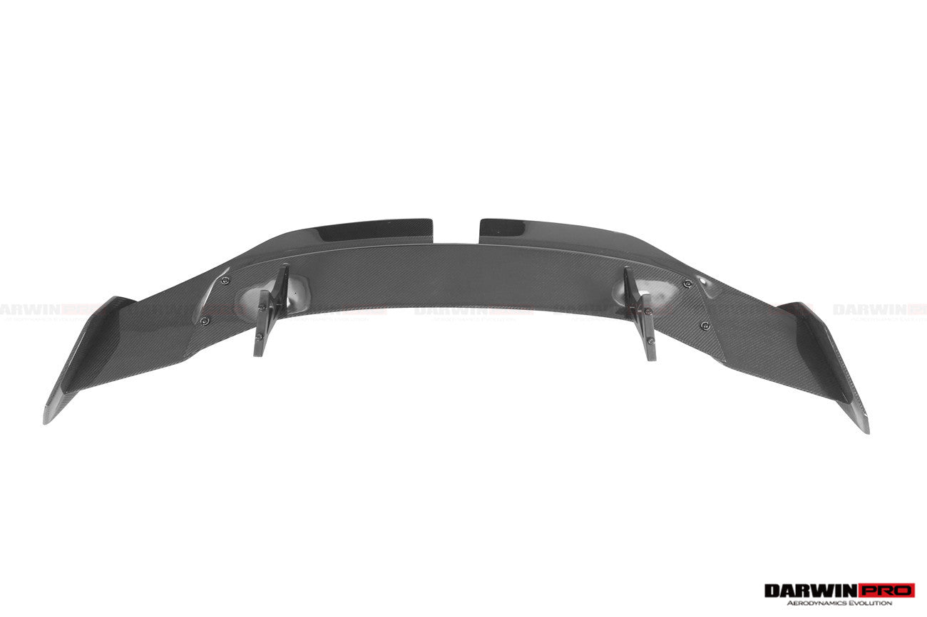 Alerón trasero de fibra de carbono DarwinPRO 2021-UP BMW M3 G80 Serie 3 G20 M4 G82 Serie 4 G22 estilo BKSSII con patas de alerón de aleación de aluminio