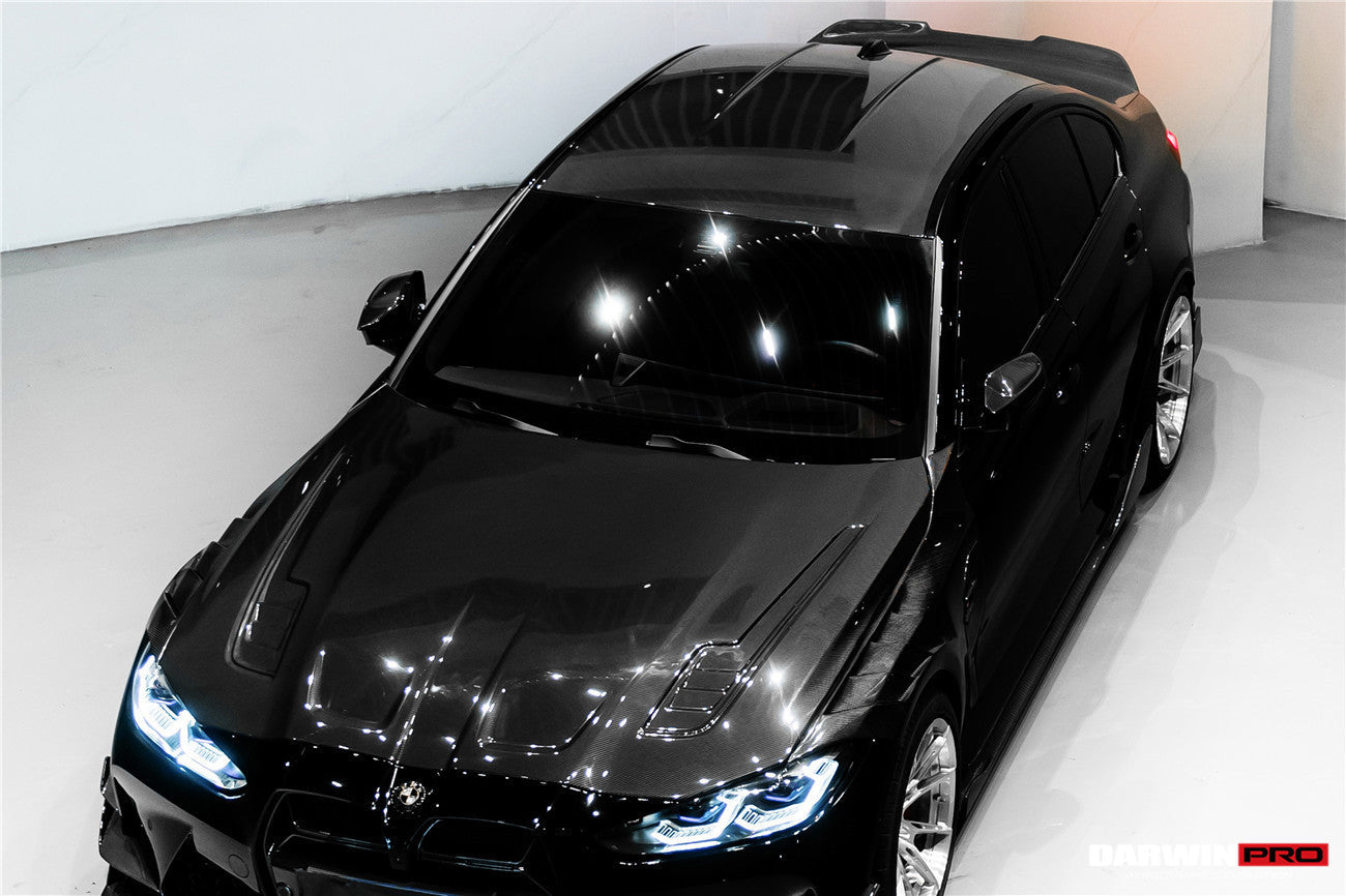Capó de fibra de carbono DarwinPRO para BMW M3, G80, G81, M4, G82 y G83 estilo BKSSII (2021 en adelante)