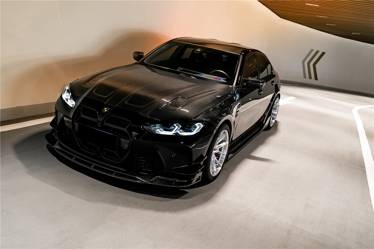 Capó de fibra de carbono DarwinPRO para BMW M3, G80, G81, M4, G82 y G83 estilo BKSSII (2021 en adelante)