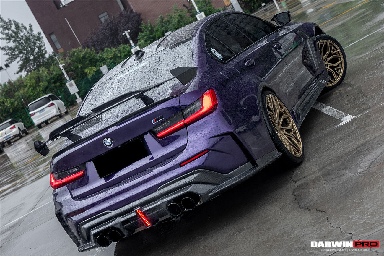DarwinPRO 2021-UP BMW M3 G80 BKSSII Style Rear Bumper With Exhaust Tips