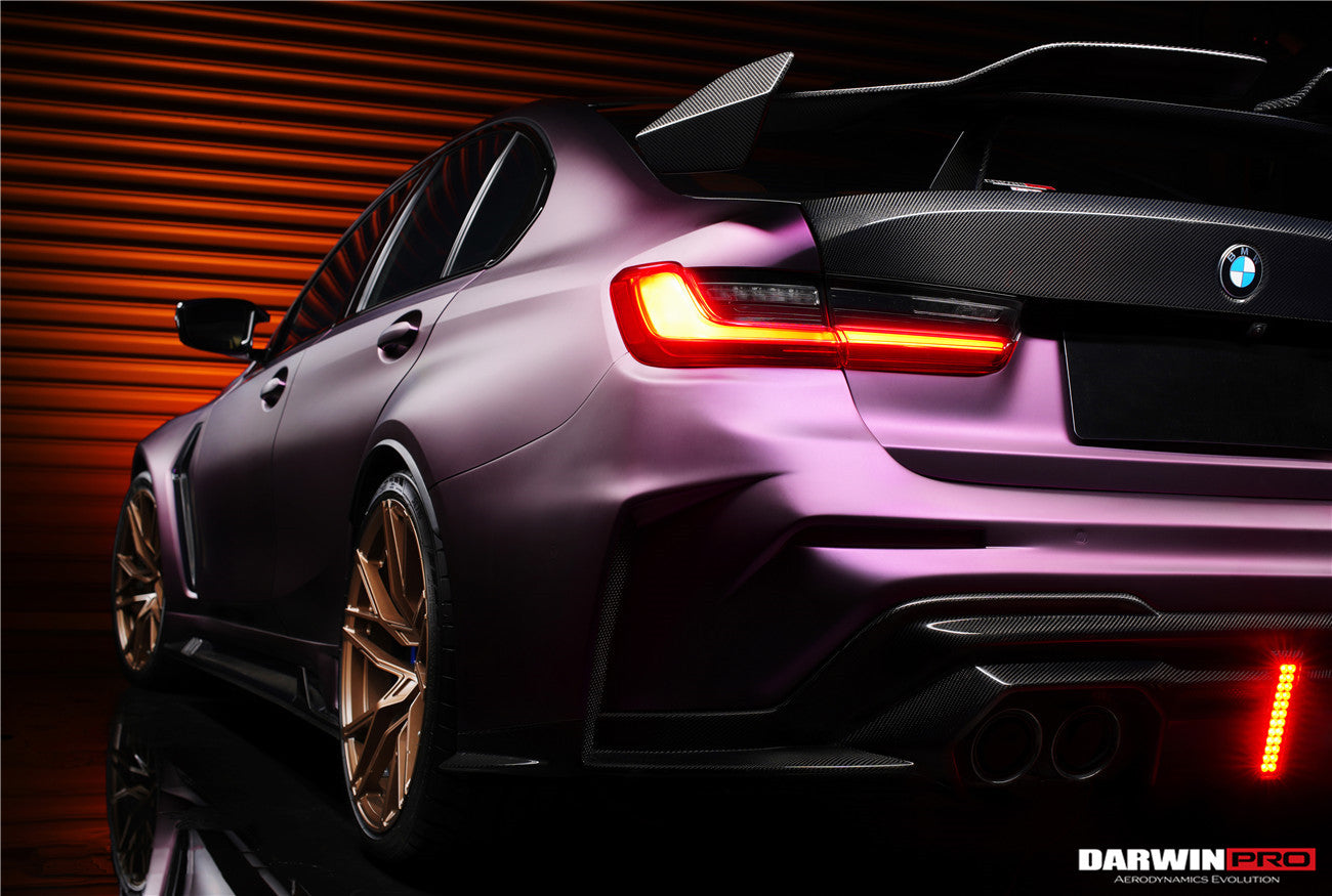 DarwinPRO 2021-UP BMW M3 G80 BKSSII Style Rear Bumper With Exhaust Tips