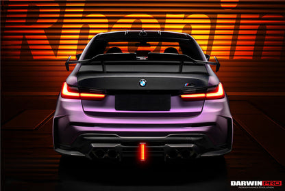 DarwinPRO 2021-UP BMW M3 G80 BKSSII Style Rear Bumper With Exhaust Tips
