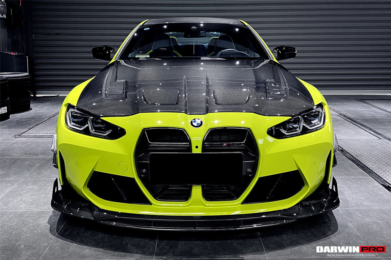 Capó de fibra de carbono DarwinPRO para BMW M3, G80, G81, M4, G82 y G83 estilo BKSSII (2021 en adelante)