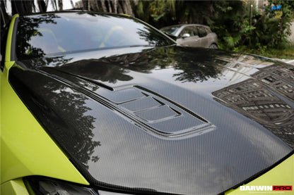 Capó de fibra de carbono DarwinPRO para BMW M3, G80, G81, M4, G82 y G83 estilo BKSSII (2021 en adelante)