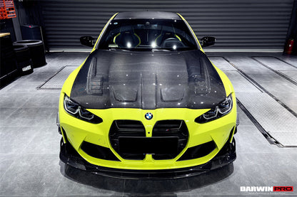 Capó de fibra de carbono DarwinPRO para BMW M3, G80, G81, M4, G82 y G83 estilo BKSSII (2021 en adelante)