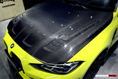Capó de fibra de carbono DarwinPRO para BMW M3, G80, G81, M4, G82 y G83 estilo BKSSII (2021 en adelante)