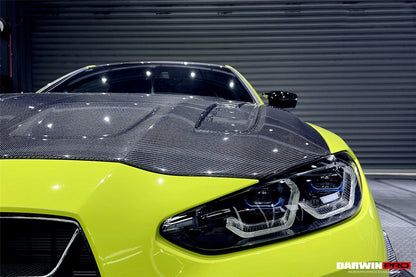 Capó de fibra de carbono DarwinPRO para BMW M3, G80, G81, M4, G82 y G83 estilo BKSSII (2021 en adelante)