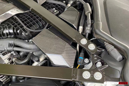 Cubierta de fusibles de fibra de carbono seca DarwinPRO para BMW M3, G80, M4, G82 y G83 (2021 en adelante)