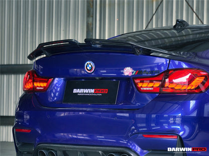 DarwinPRO 2014-2020 BMW M4 F82 Coupe BKSS Style Carbon Fiber Trunk Spoiler Wing