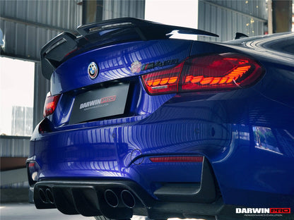 DarwinPRO 2014-2020 BMW M4 F82 Coupe BKSS Style Carbon Fiber Trunk Spoiler Wing