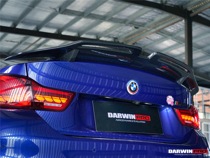 DarwinPRO 2014-2020 BMW M4 F82 Coupe BKSS Style Carbon Fiber Trunk Spoiler Wing
