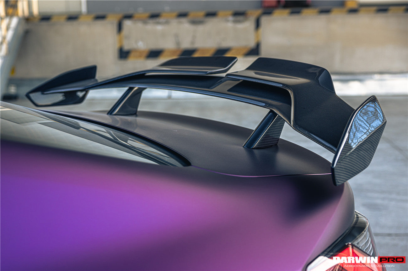DarwinPRO 2021-UP BMW M4 G82 4 Series G22 BKSSII Style Carbon Fiber Trunk Spoiler
