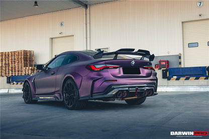 DarwinPRO BKSSII Style Rear Bumper with LED Light | 2021-2026 BMW M4 G82 G83
