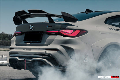 DarwinPRO BKSSII Style Rear Bumper with LED Light | 2021-2026 BMW M4 G82 G83