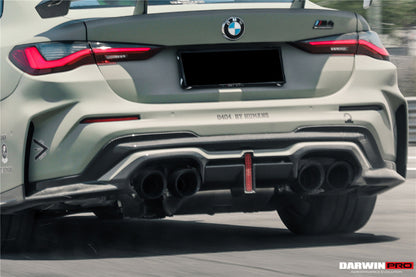 DarwinPRO BKSSII Style Rear Bumper with LED Light | 2021-2026 BMW M4 G82 G83