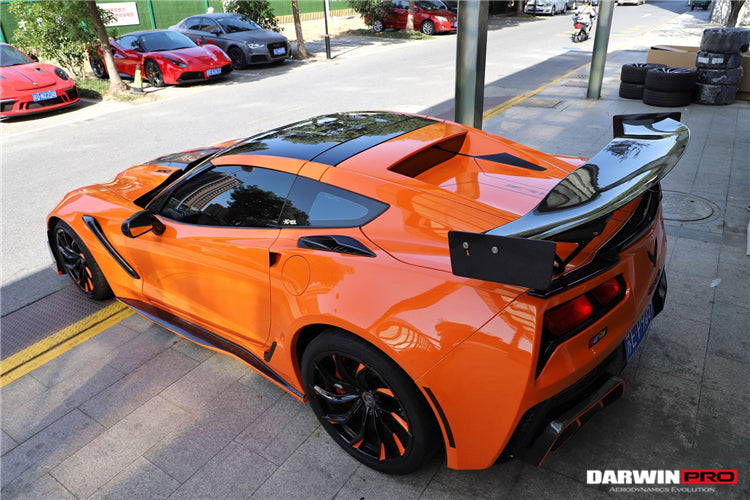 DarwinPRO 2013-2019 Corvette C7 Z06 Z51 Grandsport BKSS Style Carbon Fiber Trunk Cover