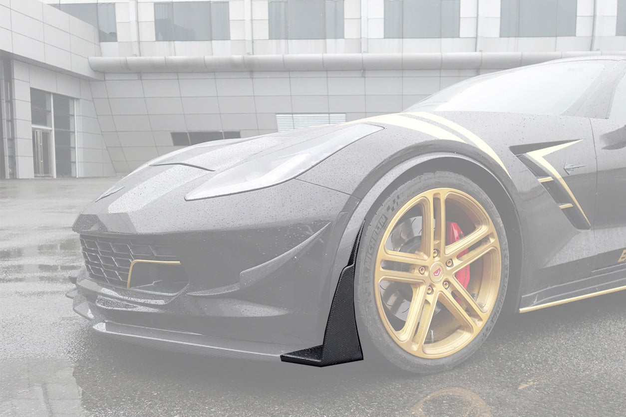 Alerones delanteros de fibra de carbono DarwinPRO para Corvette C7 Z51 Z06 Grandsport 2013-2019