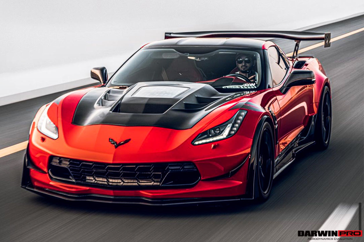 DarwinPRO 2013-2019 Corvette C7 Z51 Z06 Grandsport Carbon Fiber Canards