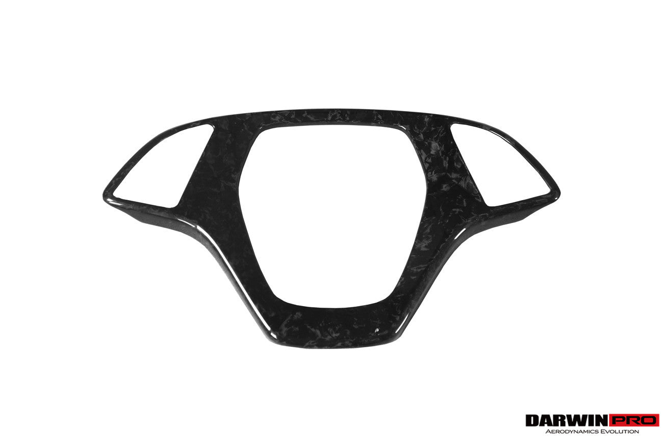 DarwinPRO 2013-2019 Corvette C7 Z06 Grandsport Dry Carbon Fiber Interior Steering Wheel Cover Trim