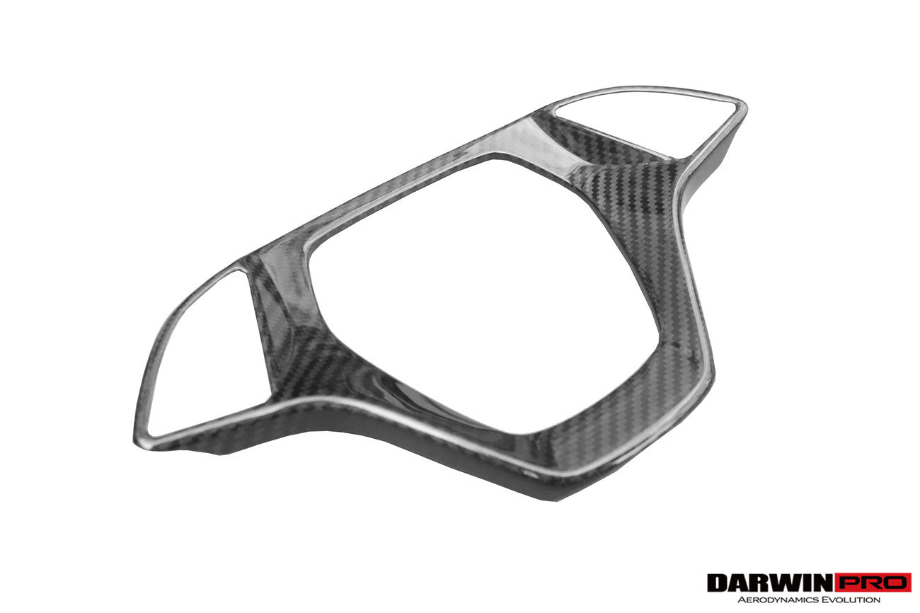 DarwinPRO 2013-2019 Corvette C7 Z06 Grandsport Dry Carbon Fiber Interior Steering Wheel Cover Trim